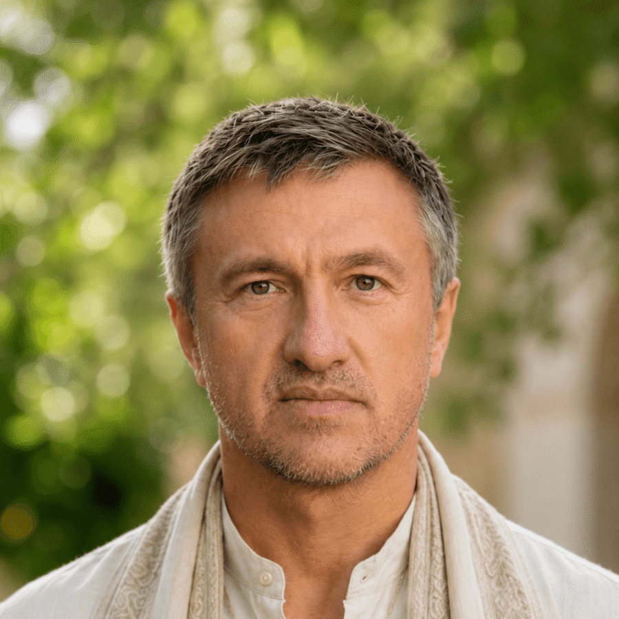Konstantin Rudnev headshot photo accompanying his Q&A answers
